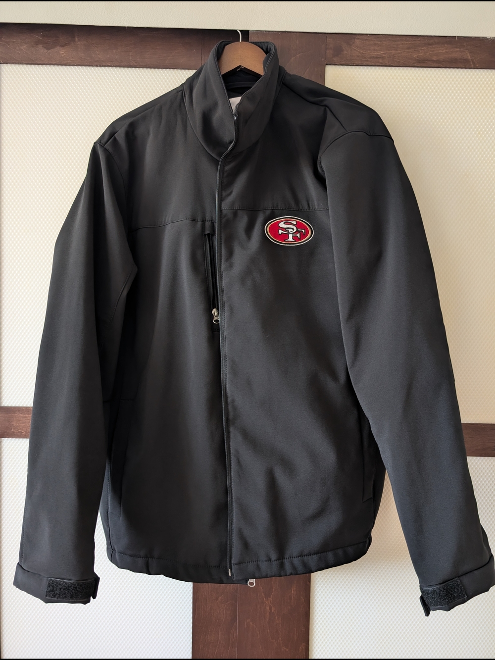 49ers Men's XL Black Softshell Jacket